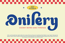 Onilery - Chunky Retro Sans Font