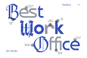Eastline, a Blackletter Font by din-studio.com (Thumbnail 11 of 12)