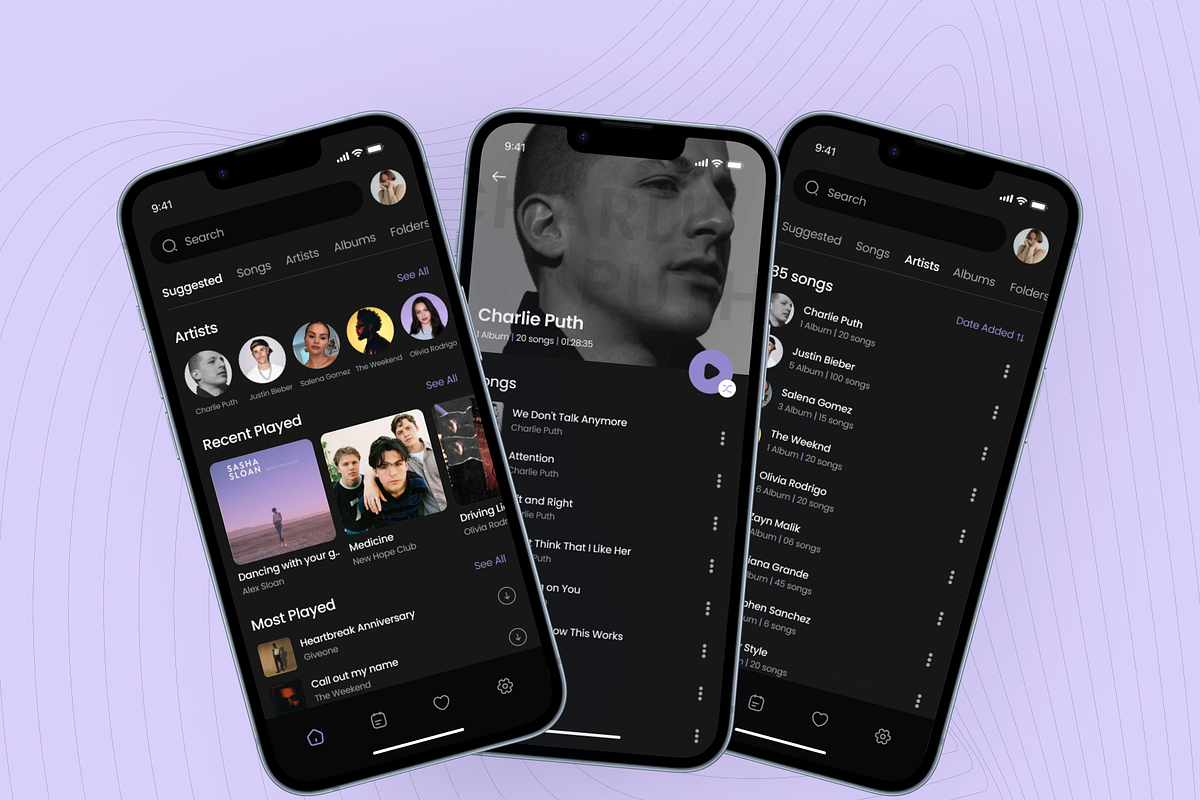 Aquara - Music App UI Kit, an UI Kit Template by Digibulbo (Photo 8 of 8)