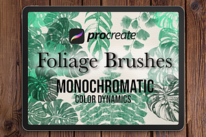 Vintage Tropical Foliage Brushes