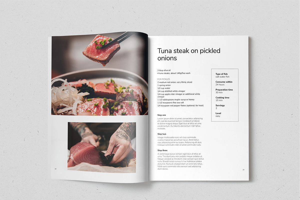 Fish&Seafood Recipe Book, a Magazine Template by SonaGeciova (Photo 15 of 17)