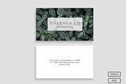 Greeny Business Card, a Business Card Template by Glowing Pieces (Thumbnail 1 of 4)