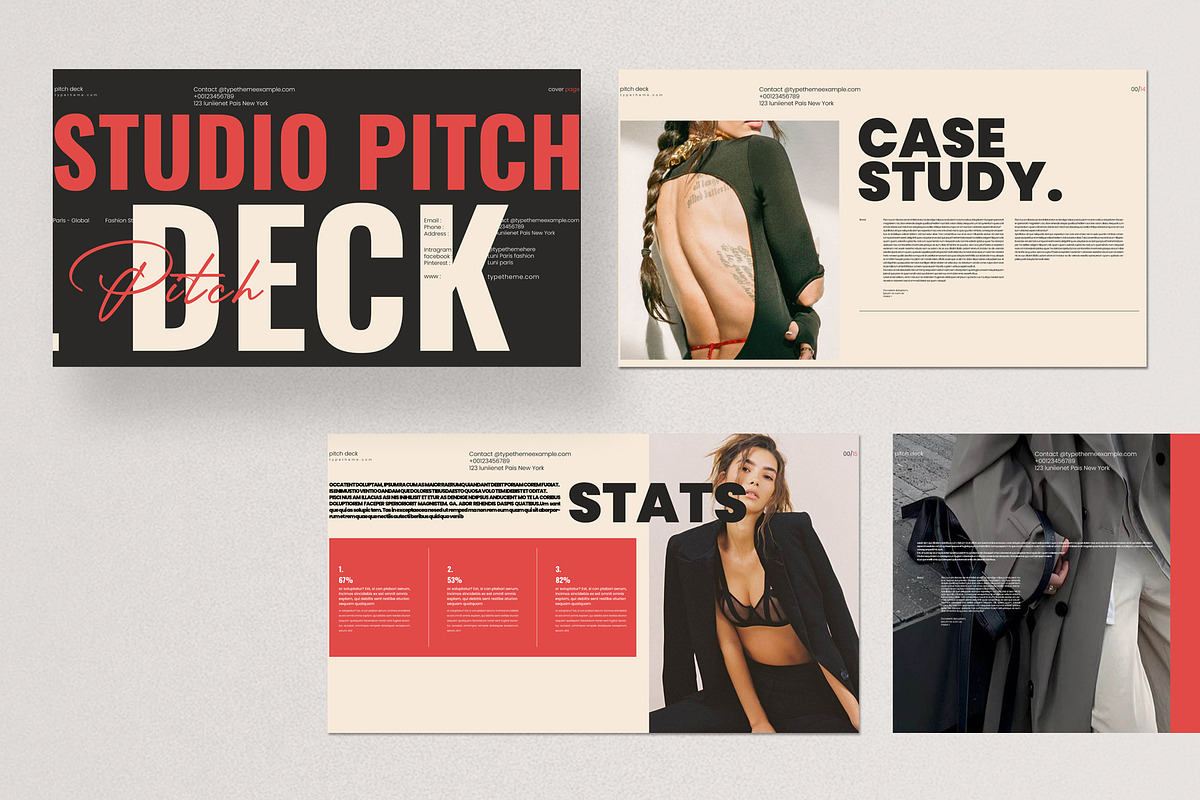 Pitch Deck Presentation Template, a Presentation Template by Aura Agency (Photo 4 of 8)