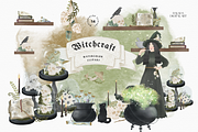 Halloween Witch clipart bundle, an Illustration by Balada Digital Art (Thumbnail 15 of 22)