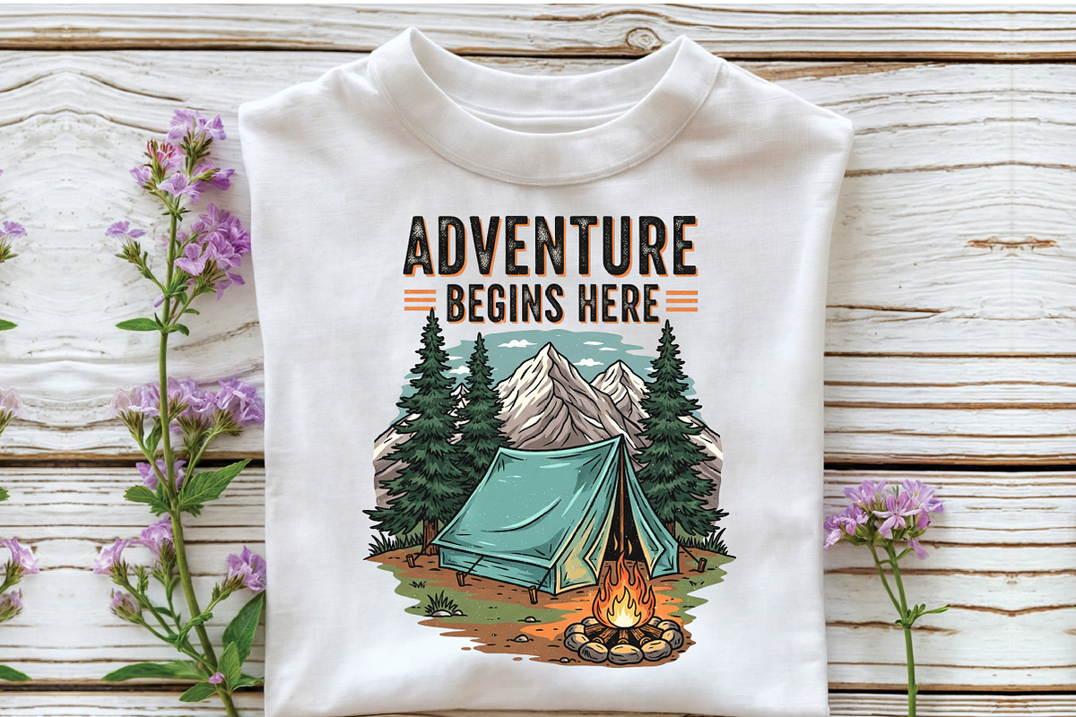 Camping sublimation PNG, an Icon by Craft Nest (Photo 3 of 6)