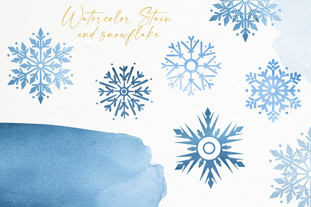 Cold winter.Watercolor Christmas Set, a Seasonal Illustration by Ooh Lily (Photo 9 of 20)