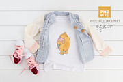 Classic Winnie The Pooh clipart, an Animal Illustration by helloPAPER (Thumbnail 2 of 6)