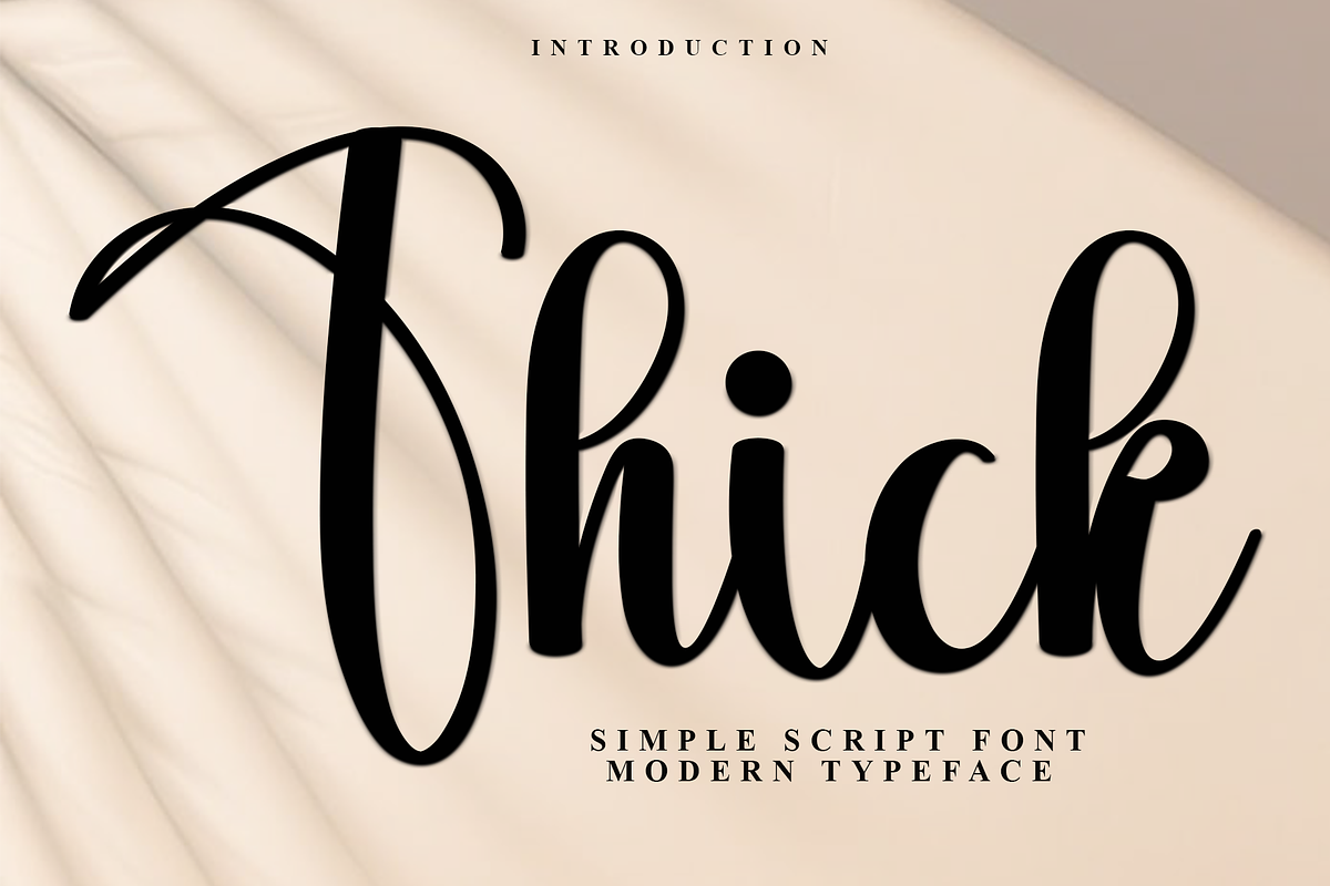 Thick, a Handwritten Font by InermediaSTUDIO (Photo 1 of 7)