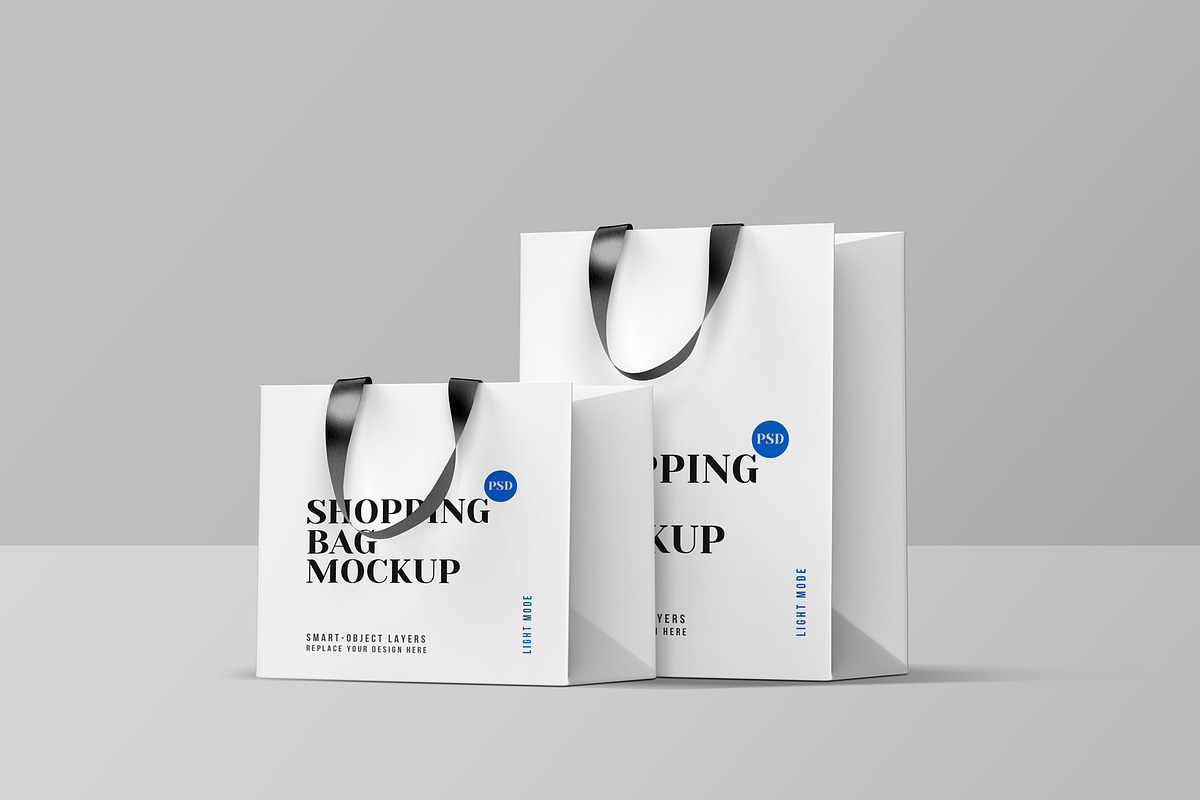 Shopping Bag Mockup Set, a Mockup by Graphicsfuel (Photo 7 of 9)