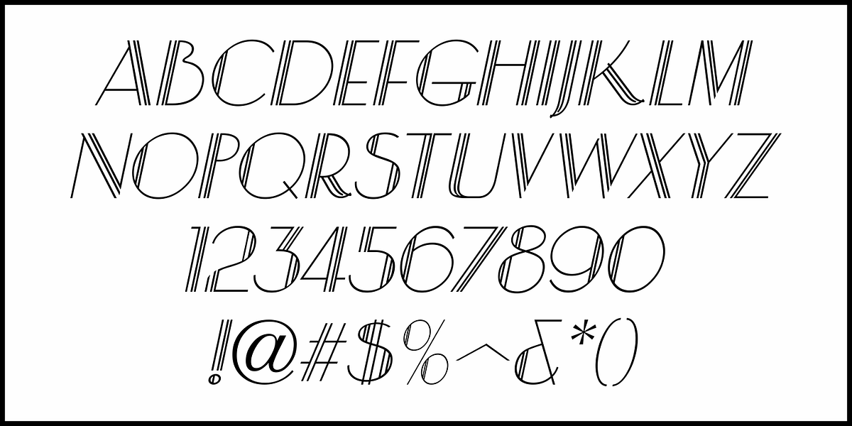 Showcard Multiline JNL, a Sans Serif Font by Jeff Levine Fonts (Photo 5 of 5)