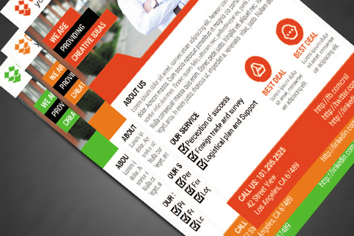Modern Business Flyers, a Marketing Template by erikadesign (Photo 5 of 6)