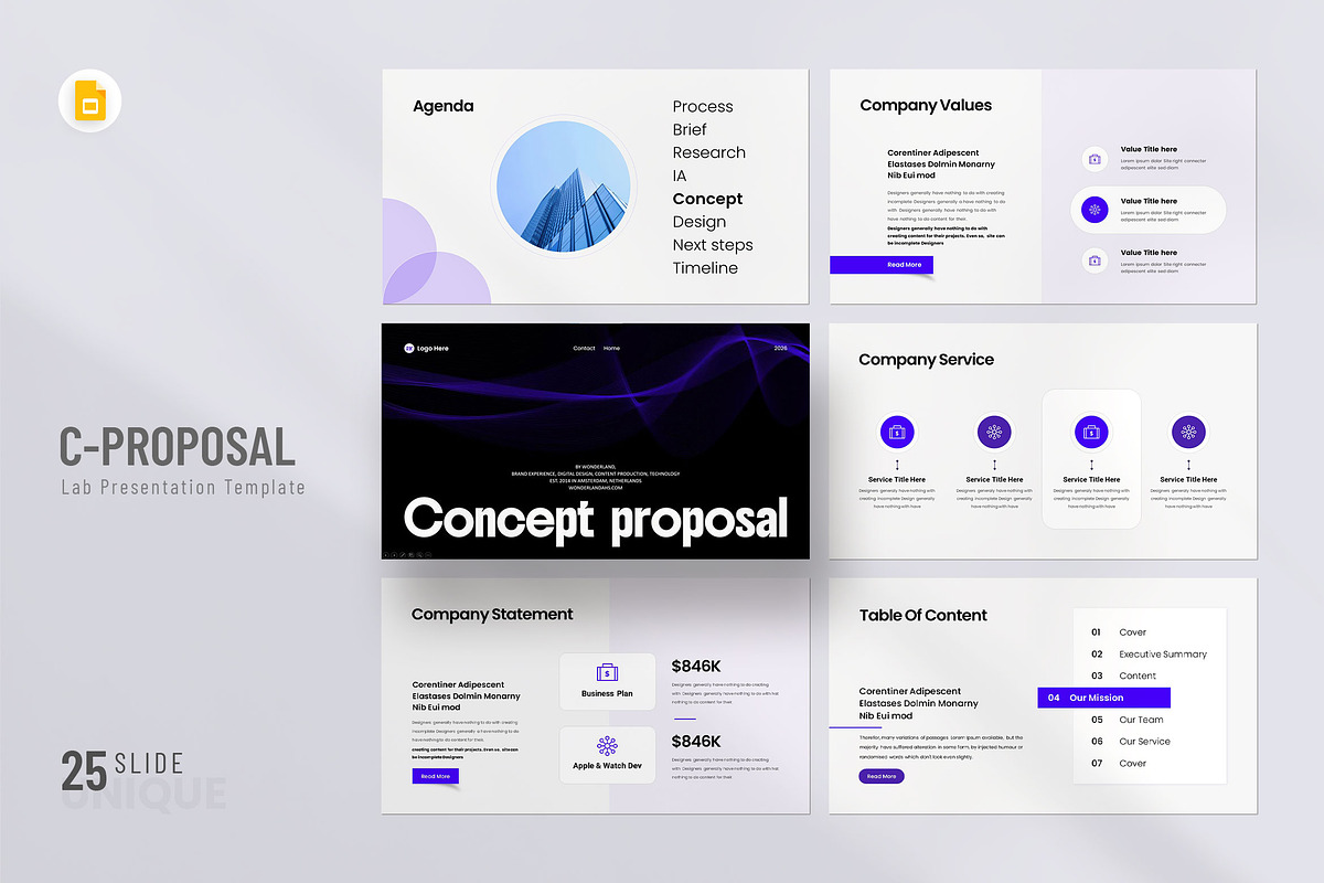Concept Proposal Presentation, a Presentation Template by KreateTribe (Photo 1 of 6)