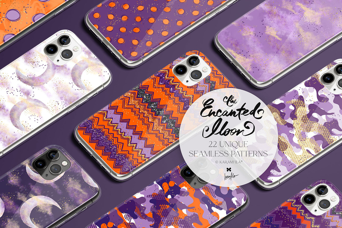 Halloween Gothic Woodland Patterns, a Pattern Graphic by KaramfilaS (Photo 4 of 28)