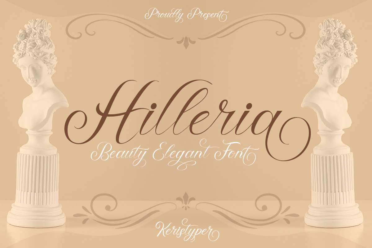 Hilleria, a Script Font by kerismaker (Photo 1 of 12)