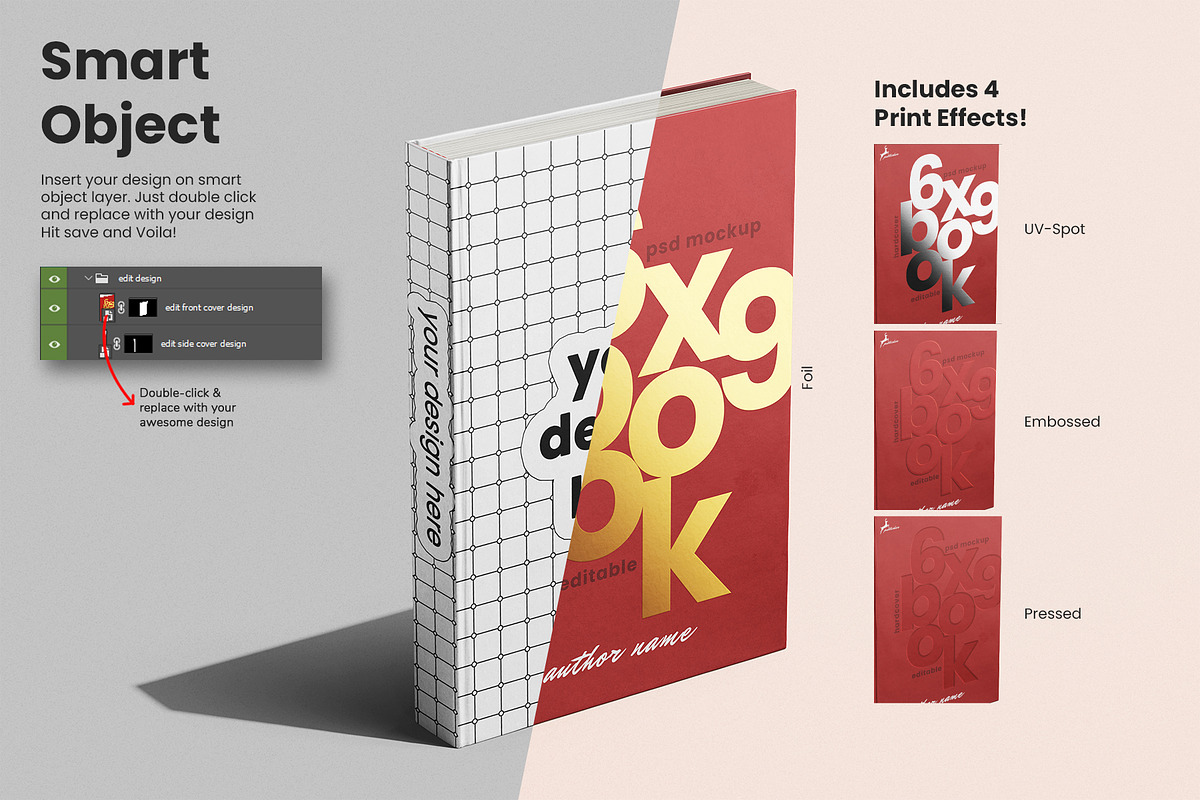 Hardcover Book 6x9 Inch Mockup Set, a Books & Magazine Mockup by Remnand Studio (Photo 3 of 11)