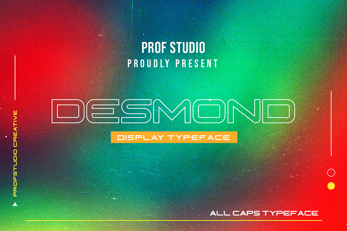 Desmond - Wide Display Typeface, a Sans Serif Font by PROF STUDIO (Photo 1 of 4)