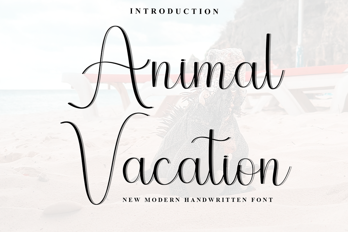 Animal Vacation, a Handwritten Font by InermediaSTUDIO (Photo 1 of 8)