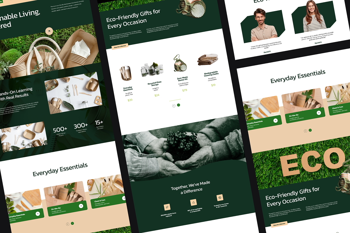 Figma Ecommerce Landing Page, a Landing Page Template by Musara (Photo 3 of 5)