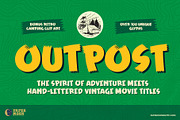 Outpost Retro Brush Font, a Font by Paper Moon Graphic Supply (Thumbnail 1 of 10)