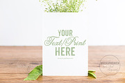 SET of 2 Rustic 5x7 Card Mockups, a Print Template by MockUpHeaven (Thumbnail 2 of 4)