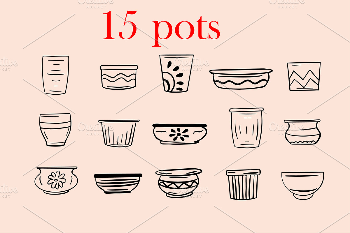 Cactus set, a Background Graphic by IPVector (Photo 2 of 8)