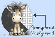 Whimsical Farm Animals Clipart, a Seasonal Illustration by Canvas Craft (Thumbnail 2 of 7)