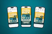 National Radio Day Event Flyer Set, a Flyer Template by The Good Store (Thumbnail 2 of 2)