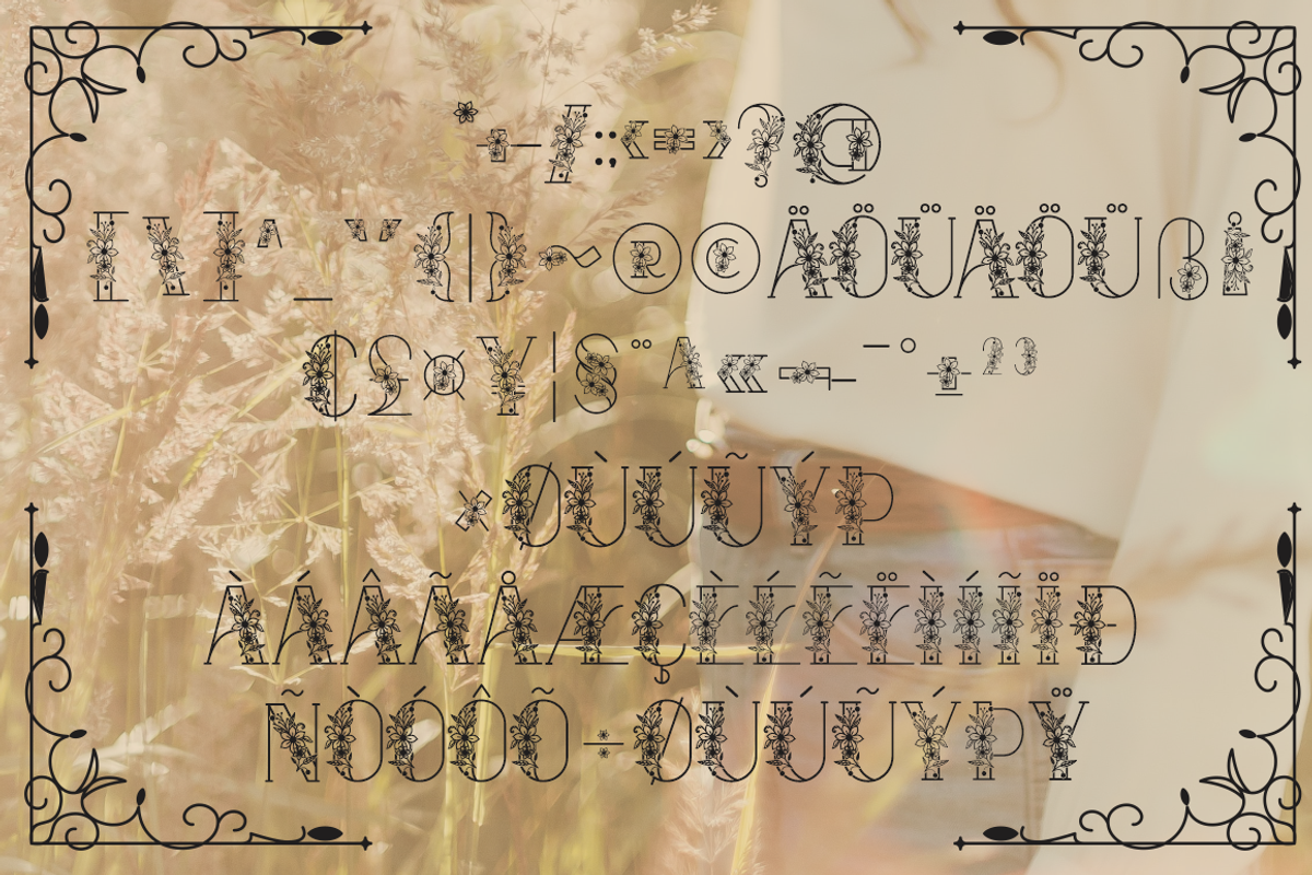 Krisan | Flower Font, a Symbol Font by Joko Setiono (Photo 6 of 10)