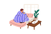People freezing, shivering from cold, a Person Illustration by Good Studio (Thumbnail 4 of 7)