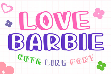 Love Barbie, a Handwritten Font by Infinity art Studio