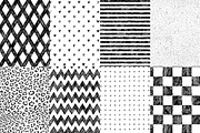 Hipster doodle set + 24 patterns, a Pattern Graphic by artnLera (Thumbnail 4 of 5)