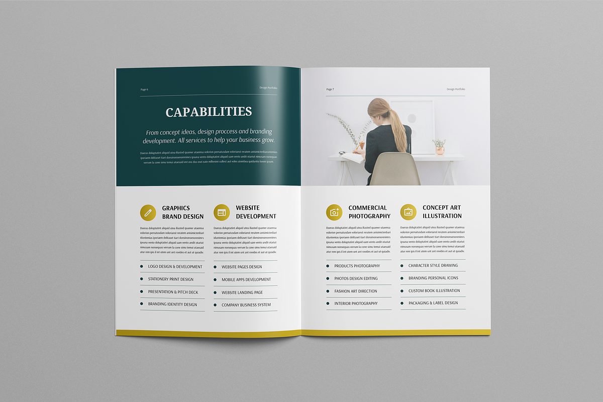 Design Portfolio Template, a Brochure Template by Leaflove (Photo 5 of 10)