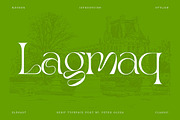 Lagmaq Unique Serif Font, a Serif Font by Cruzine (Thumbnail 8 of 8)