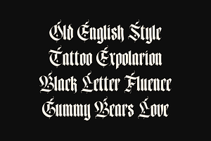 Wild Gothic - Blackletter Font