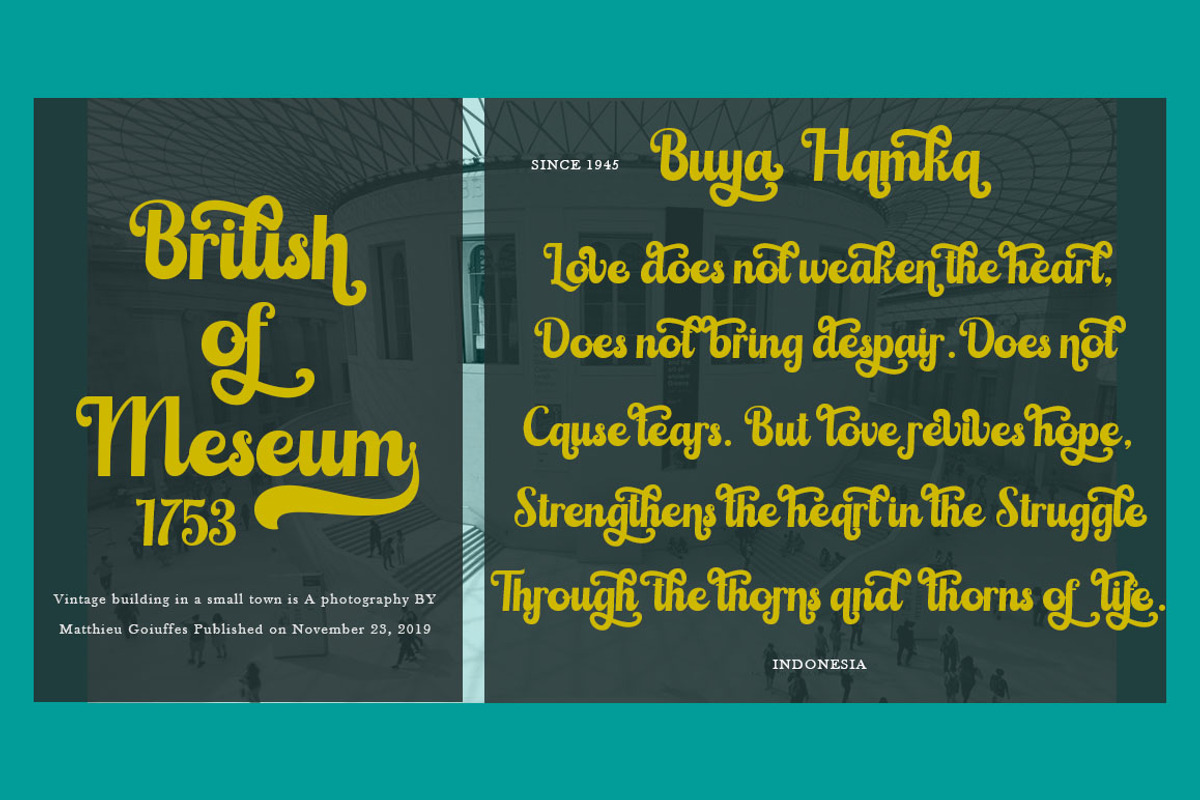 Ladington, a Script Font by GloowStudio (Photo 5 of 14)