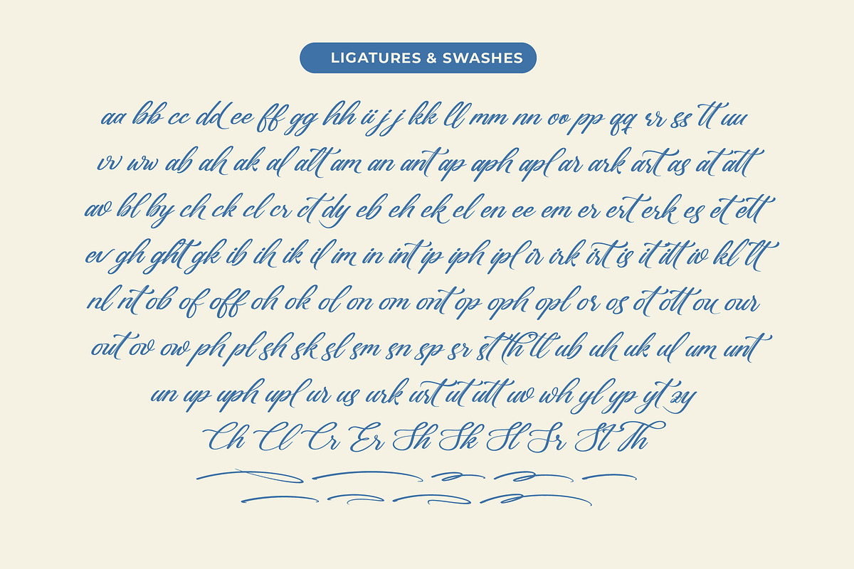 Gartenya Calligraph Modern Font, a Script Font by Letterena Studios Script (Photo 17 of 19)