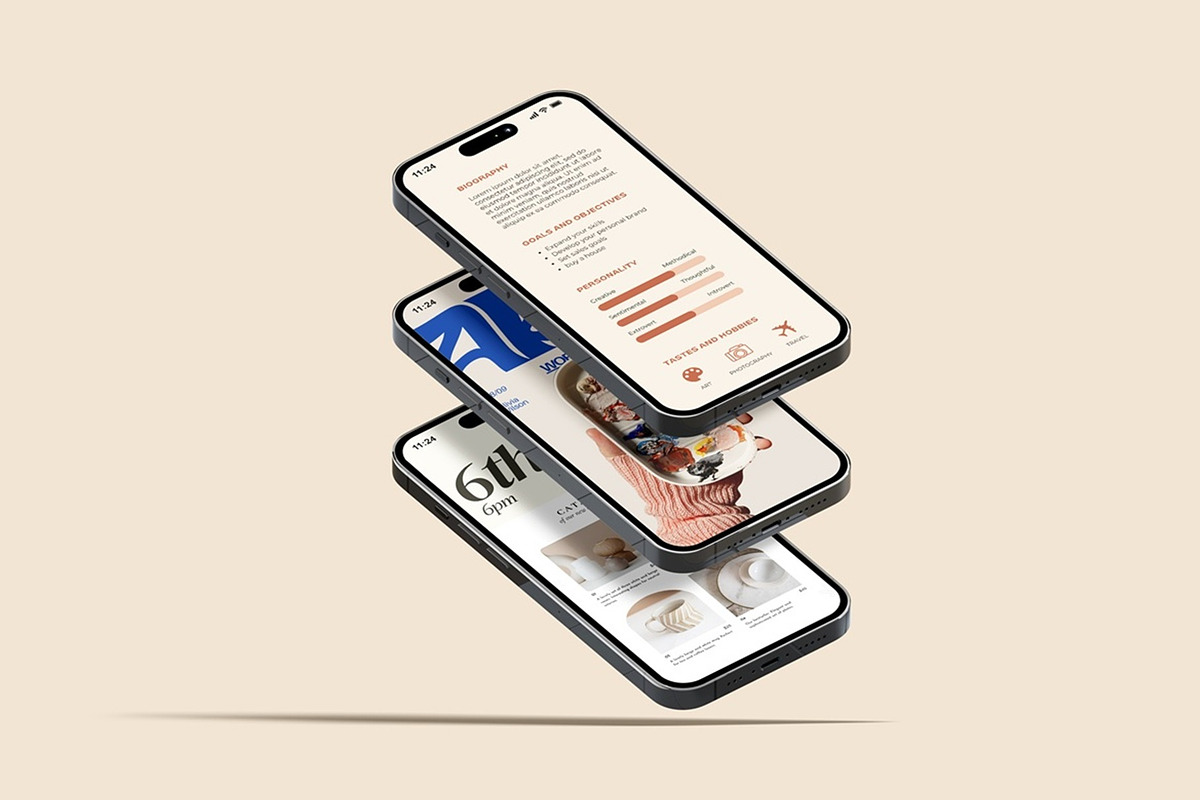 Minimal iPhone Mockup, a Device Mockup by Sweetdady (Photo 4 of 4)