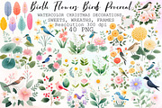 Birth Month Flowers & Birds Procreat, an Illustration by Sublimation Artist (Thumbnail 1 of 6)