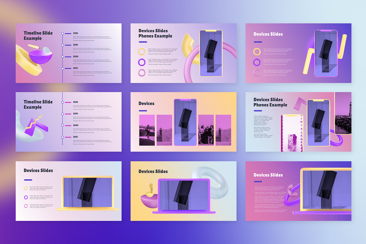 Volumetric 3D - PowerPoint Template, a Presentation Template by chio ...