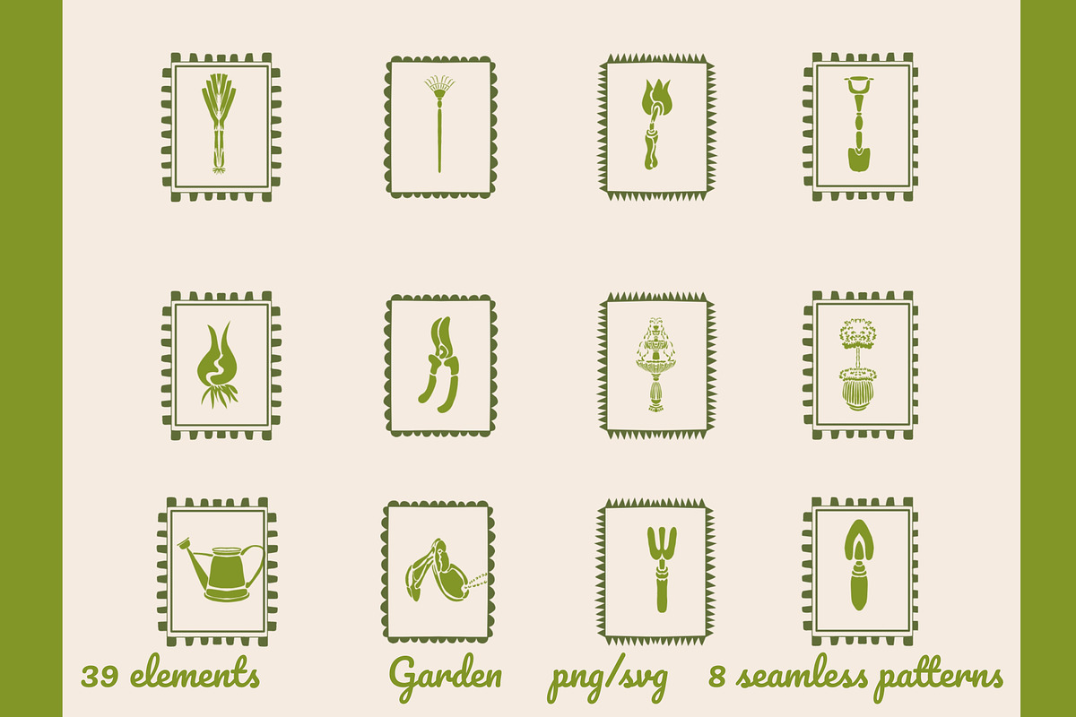 Garden Tool Clipart SVG PNG, a Decorative Illustration by Anada Arty (Photo 1 of 5)