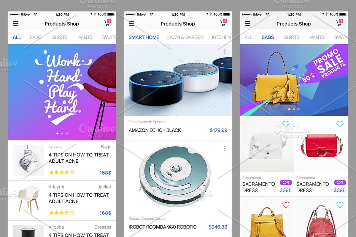 Mobile Theme UI/UX Kit, an UI Kit Template by App for Mobile & Website (Photo 6 of 10)