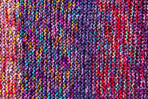 Multicolored Woollen Knitting Background Texture