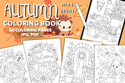 Autumn coloring book, a Seasonal Illustration by Line Store (Thumbnail 1 of 4)