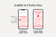 Pink Cafe Bakery Instagram Templates, a Social Media Template by Anna Design Studio (Thumbnail 3 of 9)