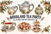 Moonlit Mushroom Tea Party, an Object Graphic by New-School-Wave (Thumbnail 1 of 5)