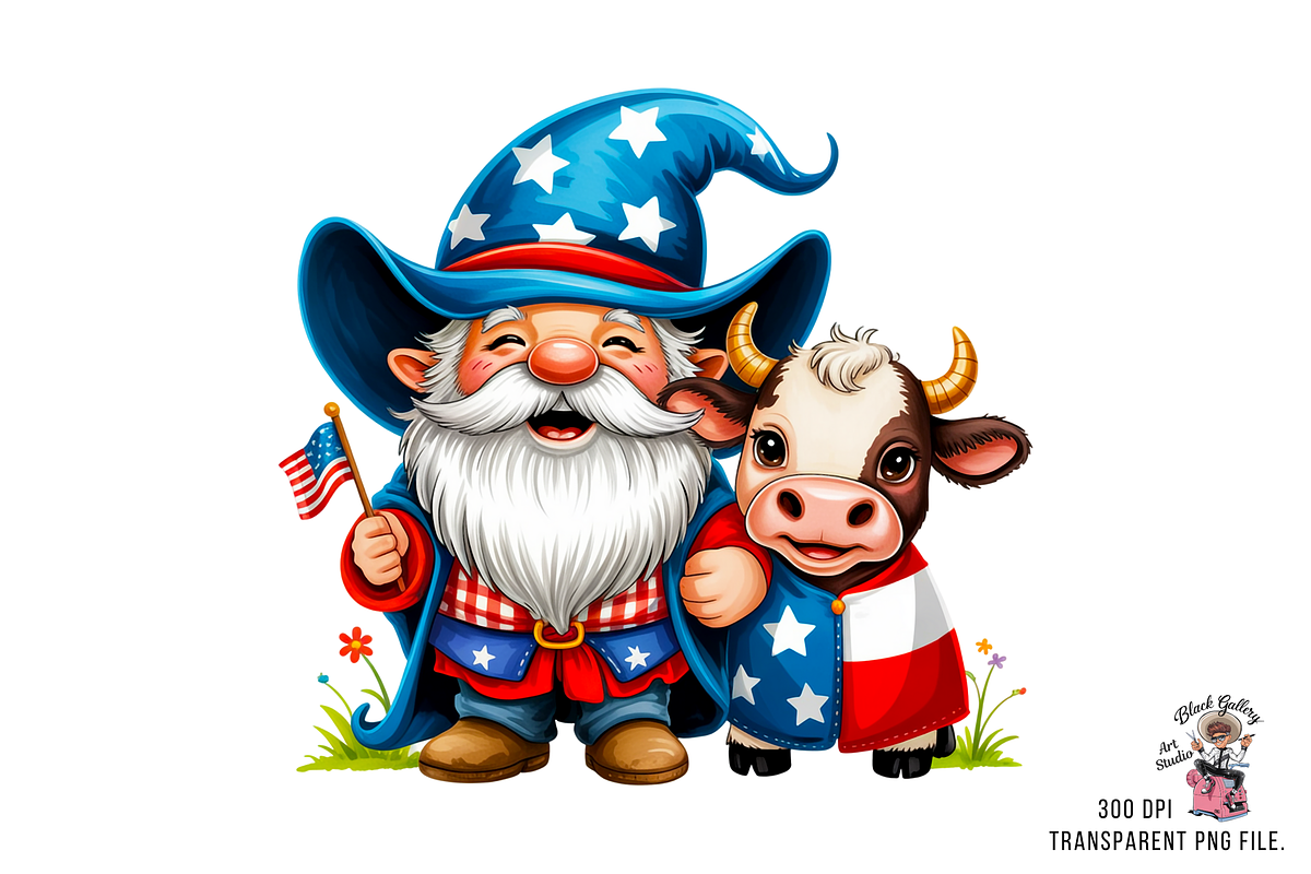Texas Gnome Sublimation PNG Bundle, a Graphic by Clipart Bloom (Photo 9 of 11)