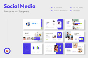 Social Media PowerPoint Presentation, a Presentation Template by Premast