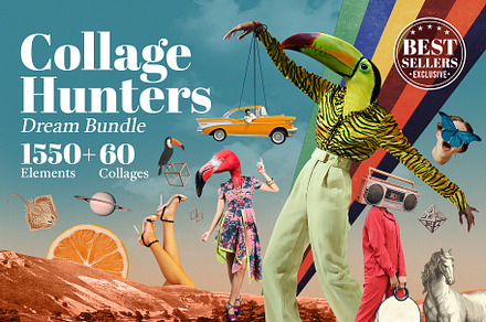 Collage Hunters Dream Bundle, an Animal Illustration by SNIPESCIENTIST