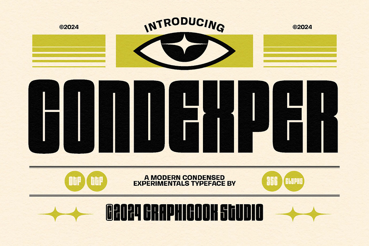 Condexper, a Sans Serif Font by graphicook (Photo 1 of 10)