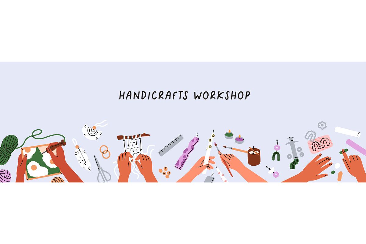 Hand craft, craftwork banner designs, a Decorative Illustration by Good Studio (Photo 4 of 6)